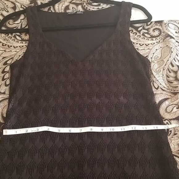 Zara black lace mini dress fully lined, size S - Picture 7 of 8